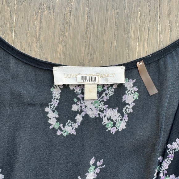 LoveShackFancy Kover Navy Midnight Blue Bow Print Dress - Size 8 - EUC - Picture 4 of 12